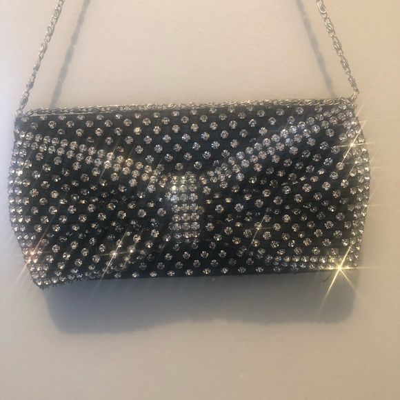 bebe Handbags - Bebe Diamond Bow Purse